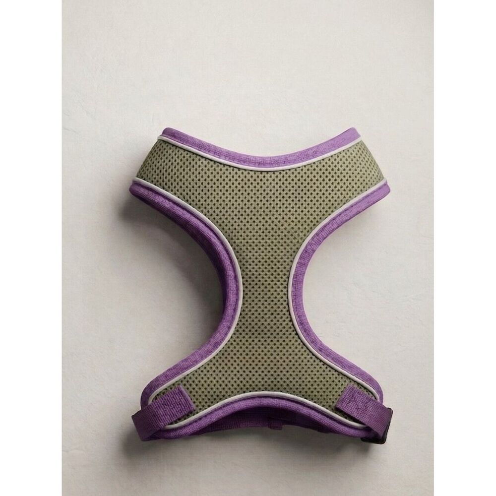 Pet Reflective Harness Vest - Olive/Purple - SZ S fits 14 - 18" chest